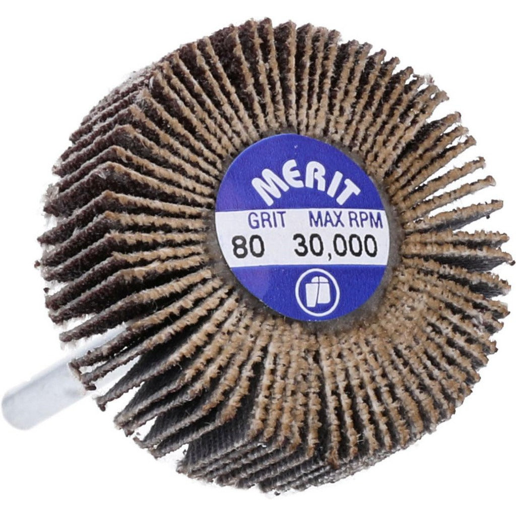 MERIT Merit Abrasives 08834137511 Mounted Flap Wheel 80 Grit