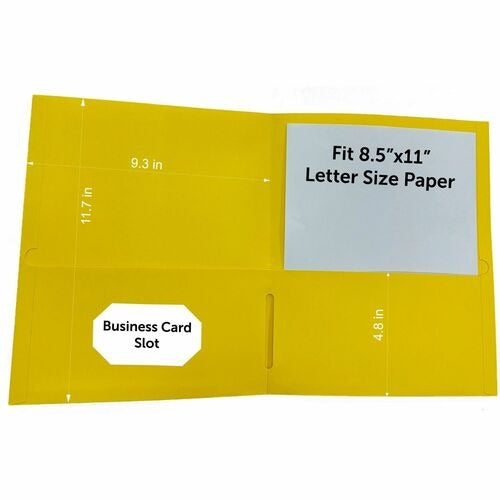 BUSINESS SOURCE Business Source BSN78556 Portfolio Folder Letter 25 Pack