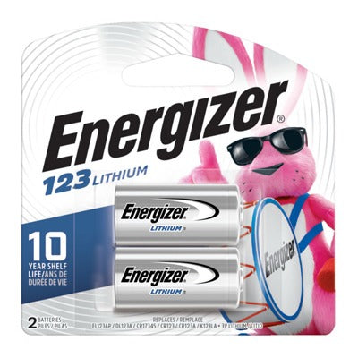 ENERGIZER Eveready Battery Co EL123APB2 3V Lithium Photo Battery 2 Pack
