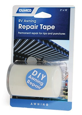 CAMCO Camco Mfg 42613 Awning Repair Tape 3x15 Ft Rv Pool Canvas