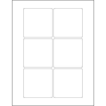 BSC PREFERRED Bsc Preferred LL166 Blank Labels 600 Per Case
