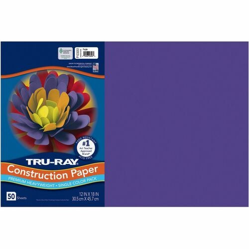 PACON Pacon PAC103051 Purple Construction Paper 12x18 50 Pack
