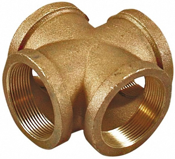 MERIT BRASS Merit Brass K610-40 Pipe Cross 2-1/2 in 316 Ss Fnpt 150 Psi