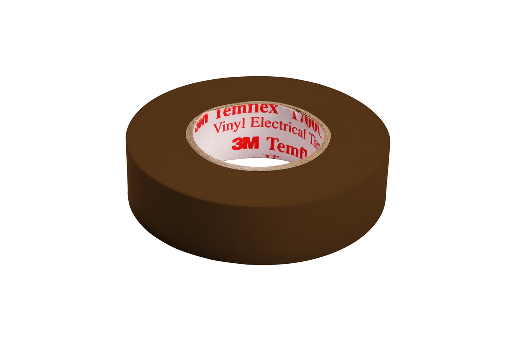 3M 1700C-3/4X66FT-BR 1700C 3/4 x 66ft Vinyl Electrical Tape, Brown