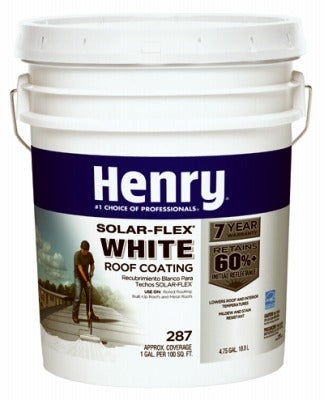 HENRY Henry Co HE287SF073 Elastomeric Roof Coating 5 Gal White