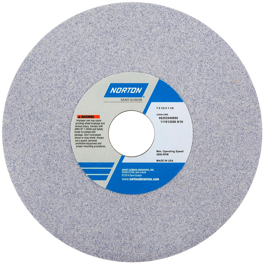 NORTON Norton 66252941008 Surface Grinding Wheel 7in 100 Grit