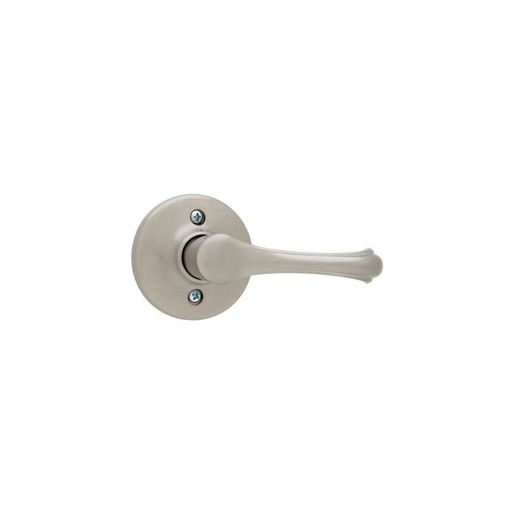 KWIKSET Kwikset 488DNL-15 Dorian Lever Half Dummy Lock Satin Nickel