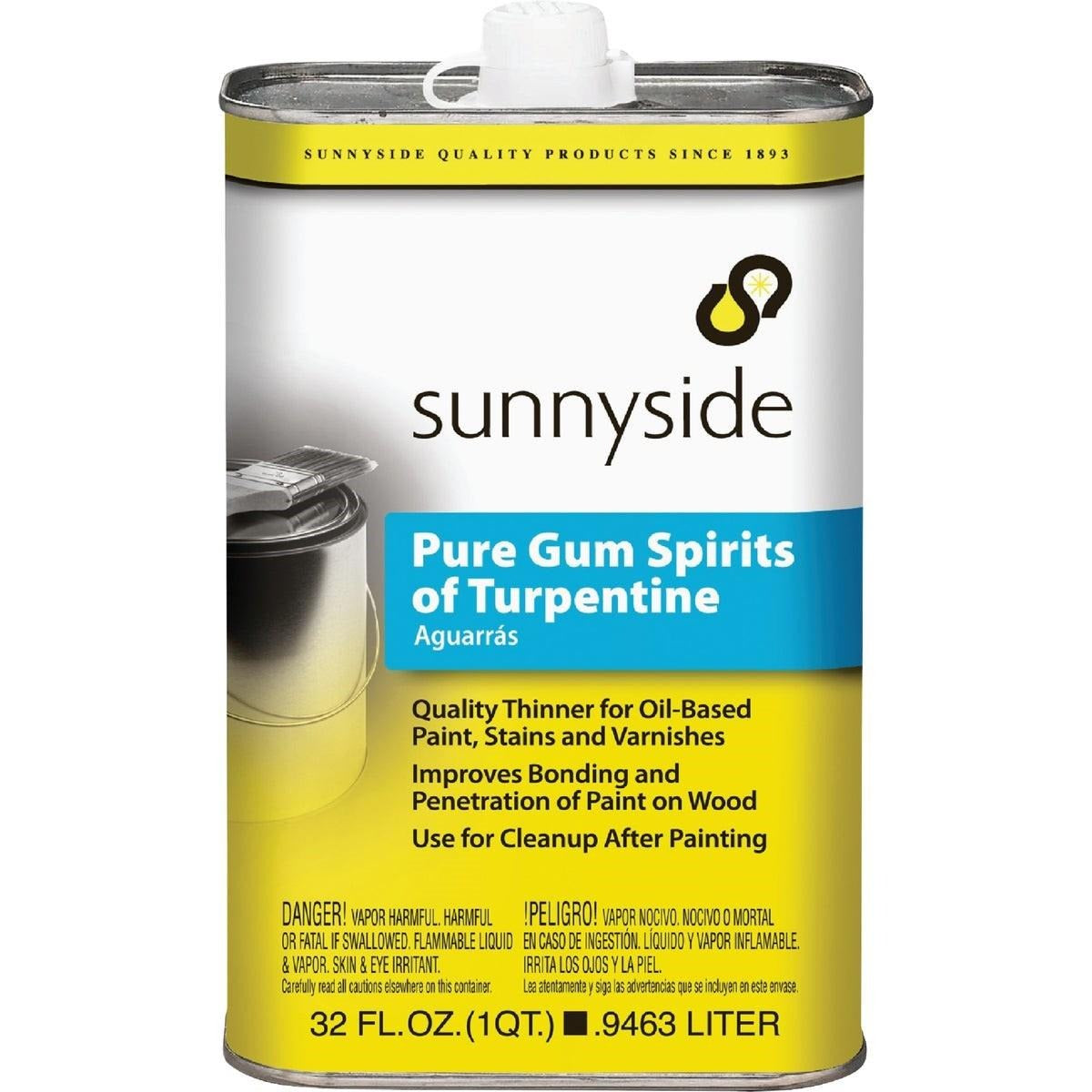 SUNNYSIDE Sunnyside 87032S Pure Gum Spirits Turpentine 1 Quart (Each)