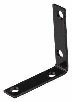 NATIONAL HARDWARE National Mfg N266-482 Corner Brace 2.5in Black 40-pack