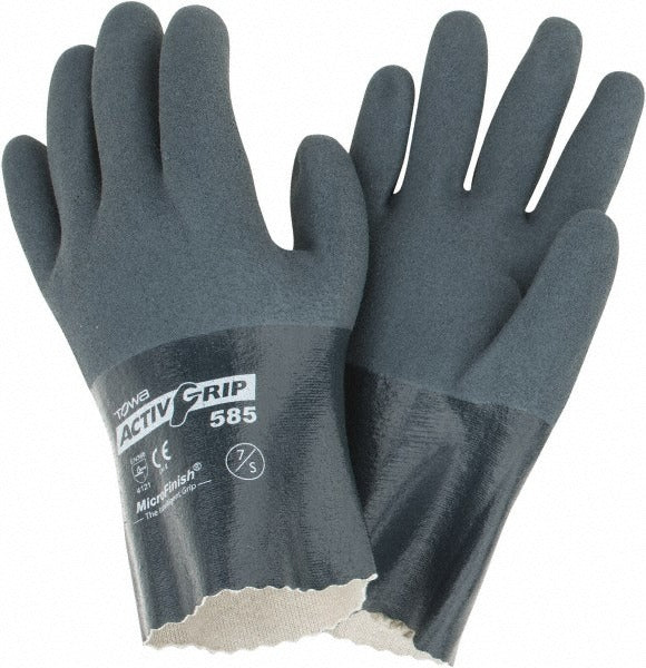 PIP Pip 56-AG585/S Nitrile Work Gloves Small Gray Microfinish