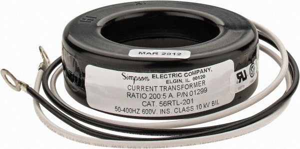 SIMPSON ELECTRIC Simpson Electric 01299 Donut Current Transformer 200A
