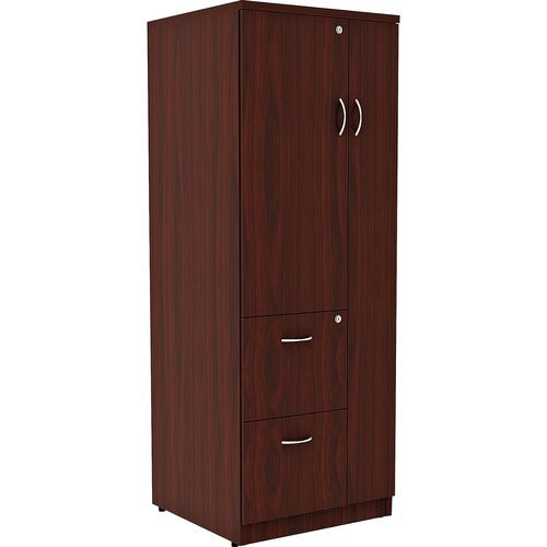 LORELL Lorell LLR69897 Tall Storage Cabinet Mahogany Laminate