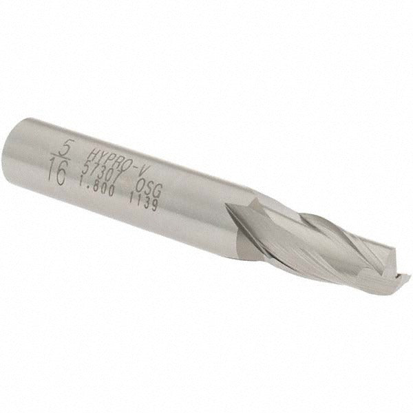 OSG Osg 5730700 Square End Mill 5/16 in 2 Flute Vanadium Hss
