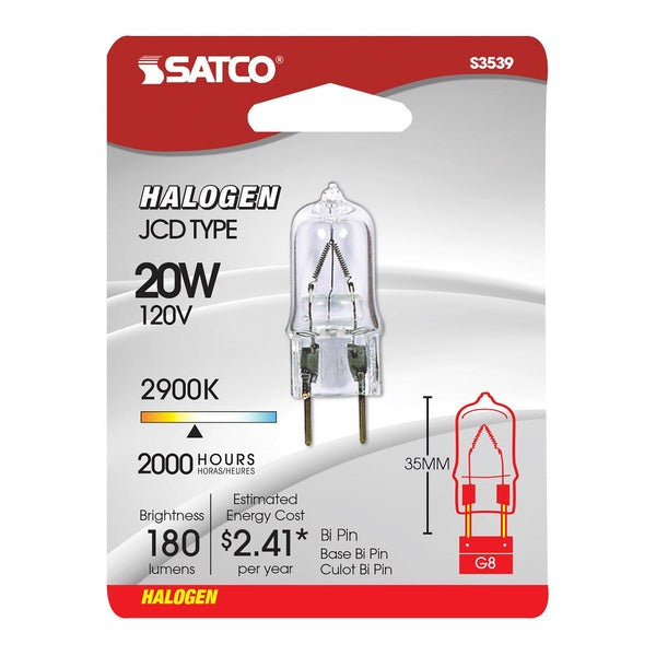 SATCO Satco S3539 T4 Halogen Bulb 20W (1 Card)