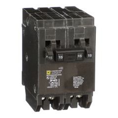 Square D HOMT1515220 Miniature Circuit Breaker 120/240 Volt 15 Amp Quad Tandem