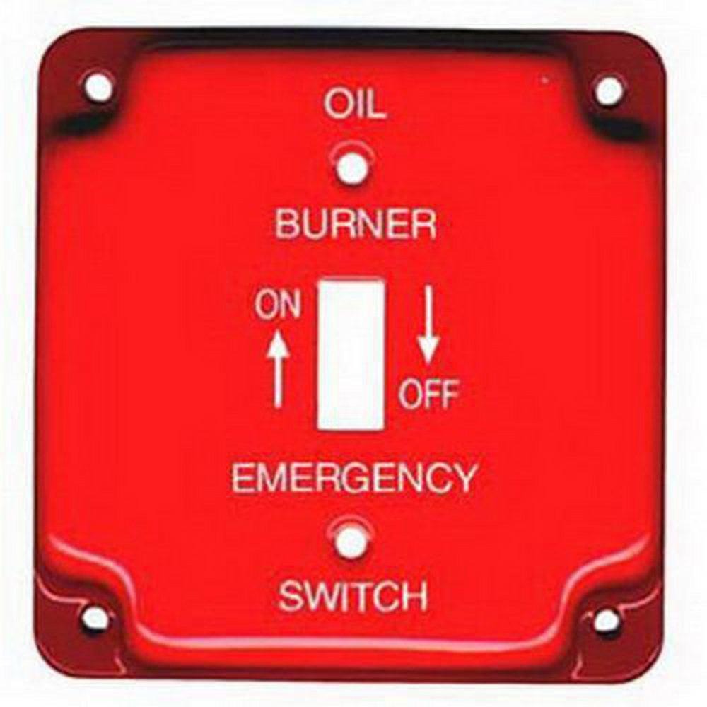MULBERRY METAL PRODUCTS Mulberry Metal Products 41006 1-Gang Steel Oil Burner Cover (4 x 4)
