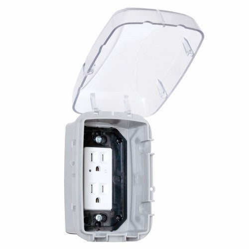 INTERMATIC INTERMATIC WP3100C Weatherproof While-In-Use Cover 1 Gang Horizontal or Vertical 2-3/4 in Deep Receptacle Cover