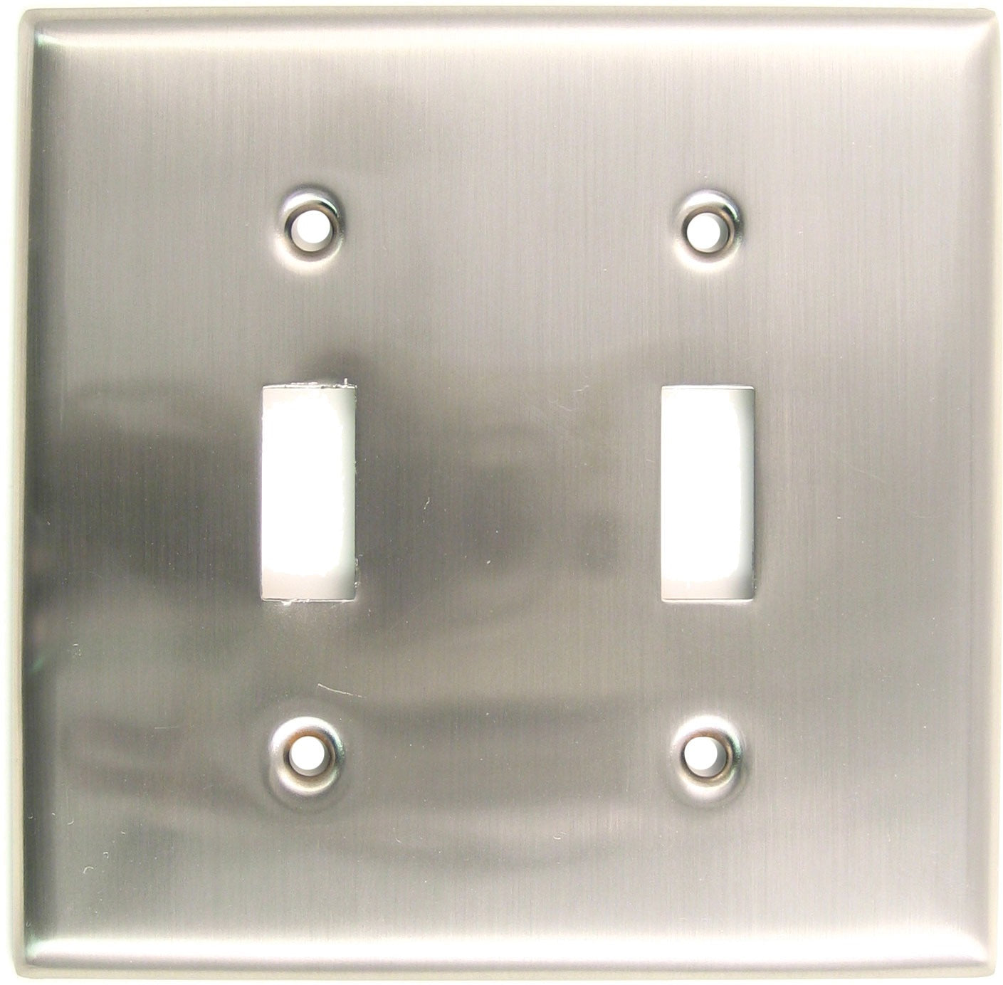 RUSTICWARE Rusticware 785SN Double Toggle Switch Plate Satin Nickel