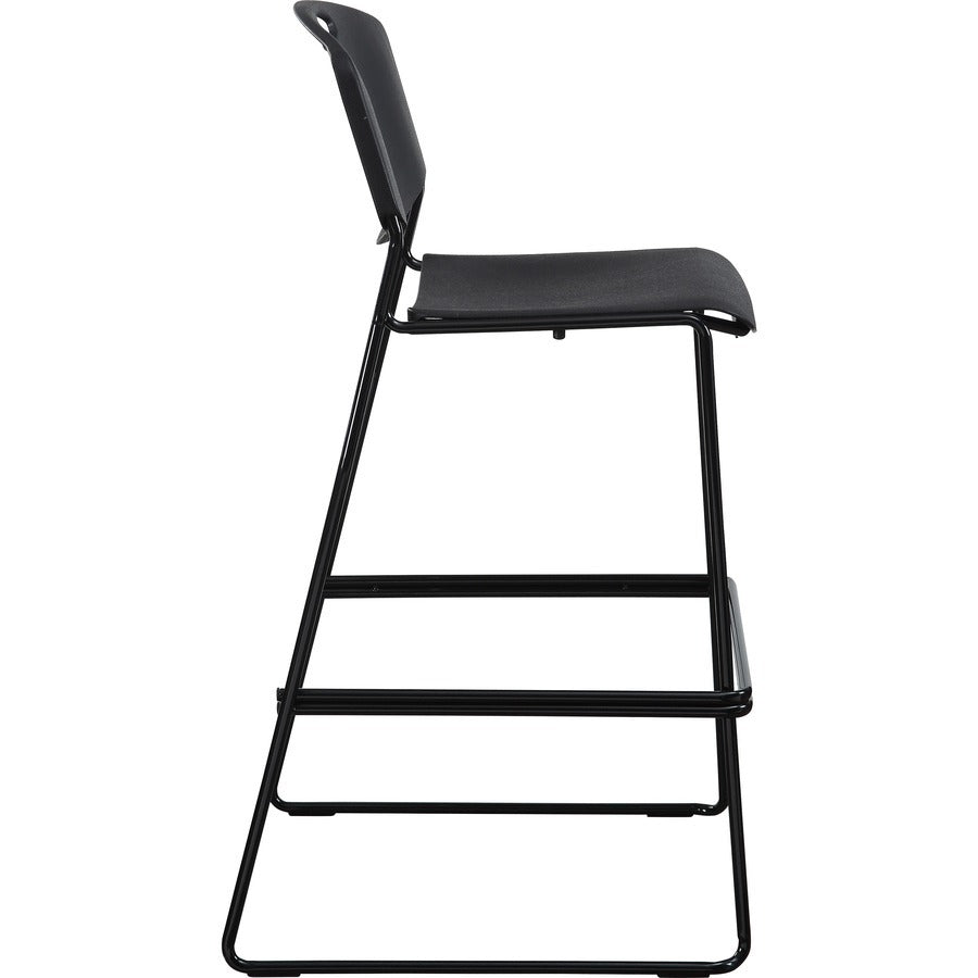 LORELL Lorell LLR62535 Heavy-Duty Bistro Stacking Chairs Set of 2