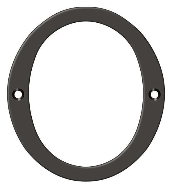 DELTANA Deltana RN4-0U10B 4 Inch Solid Brass House Number Oil Rubbed Bronze