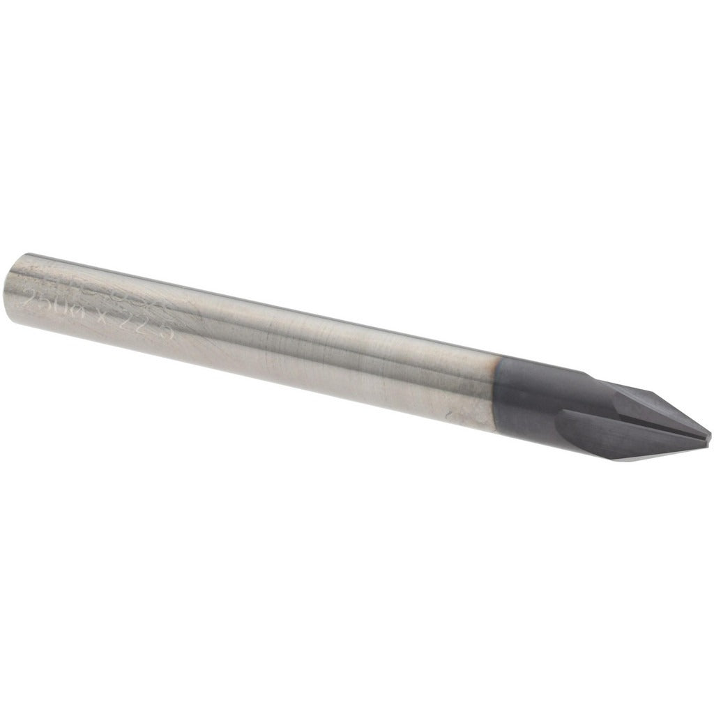 HARVEY TOOL Harvey Tool 18523-C3 Chamfer Mill 1/4 in 3 Flute Carbide