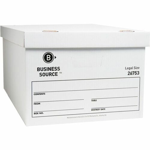 BUSINESS SOURCE Business Source BSN26753 Storage Box Liftoff Lid 12-pack
