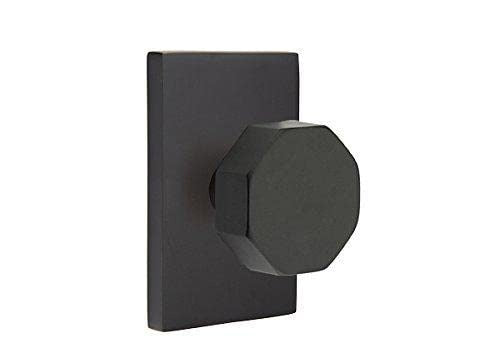 EMTEK Emtek 5112OCTUS19 Passage Set Octagon Knob Flat Black