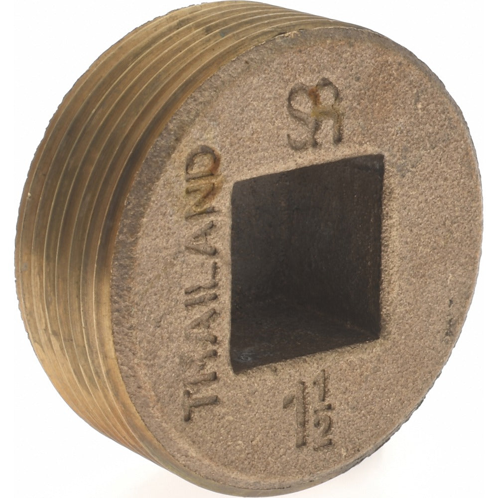 MERIT BRASS Merit Brass 118-24 Brass Countersunk Plug 1-1/2 in Mnpt X Fnpt