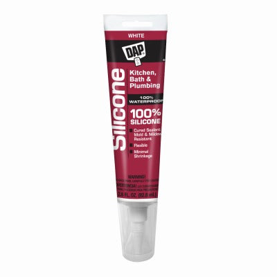 DAP Dap Inc 750 Silicone Rubber Sealant 2.8 Oz White