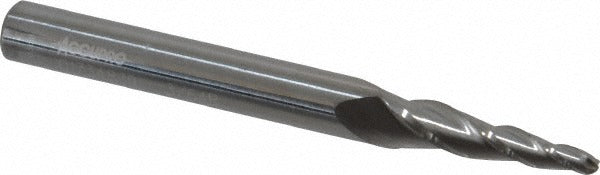 ACCUPRO Accupro 12177637 Tapered Ball End Mill 3/32 in 3 Flute Carbide