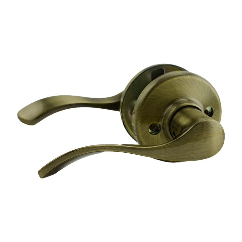 KWIKSET Kwikset 200BL-5 Balboa Lever Passage Door Lock Antique Brass