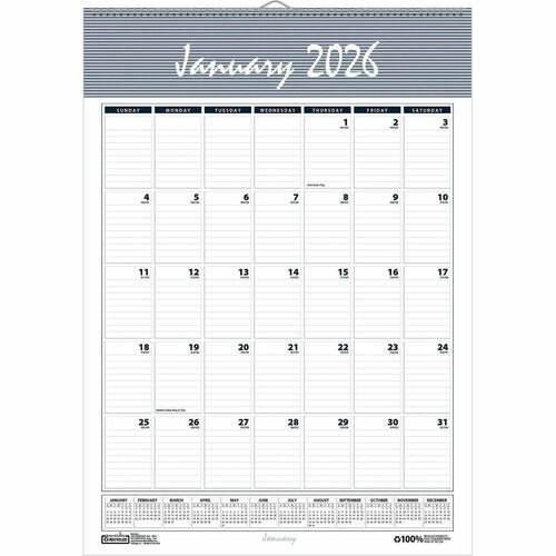 HOUSE OF DOOLITTLE House of Doolittle HOD333 Bar Harbor Wall Calendar