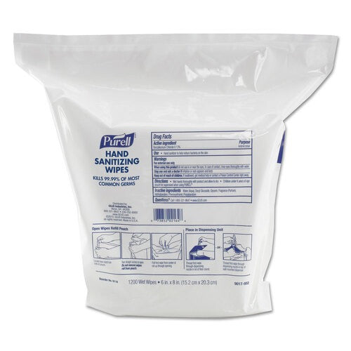 GOJO Gojo GOJ911802 Sanitizing Wipes 1200 per Pack 2 Pack Carton