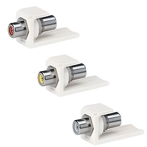 PANDUIT Panduit CMRCAWIWY Rca Solder Type Module White