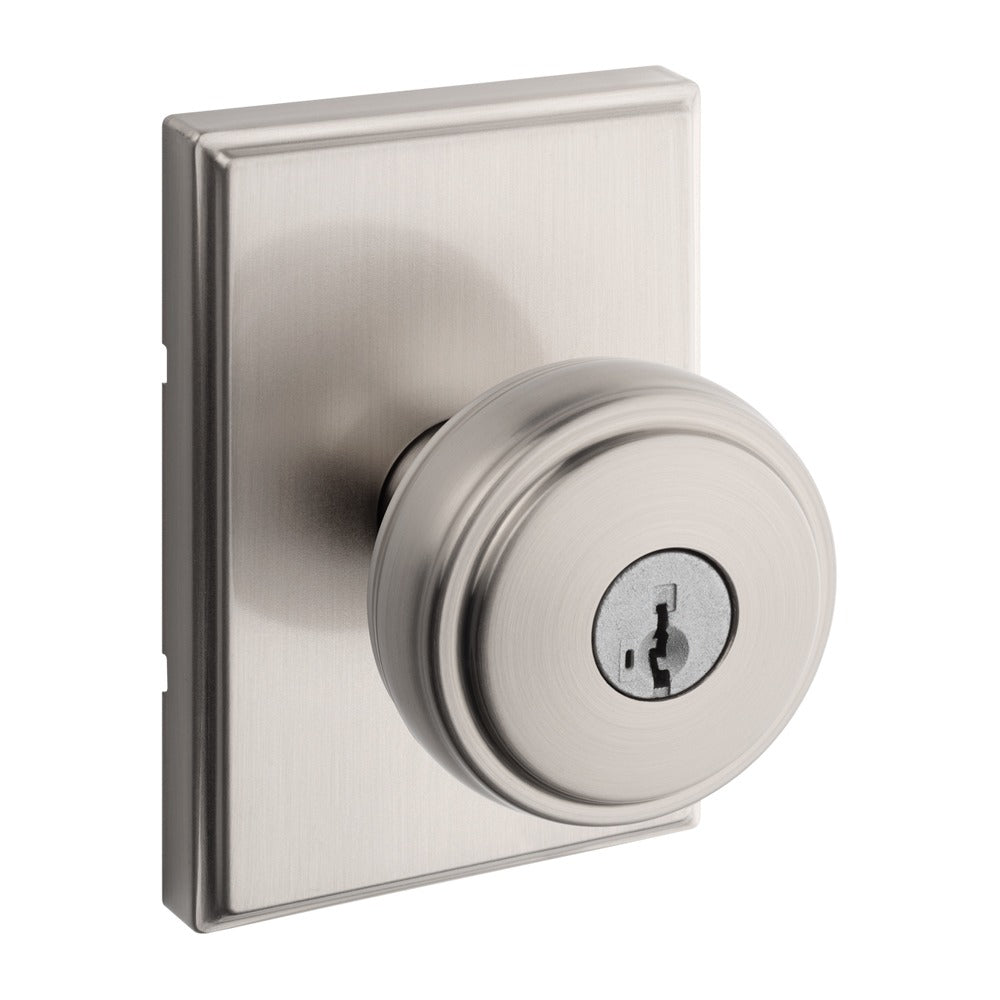 KWIKSET Kwikset 740SOKTRCT-15S Sora Entry Knob Lock Satin Nickel