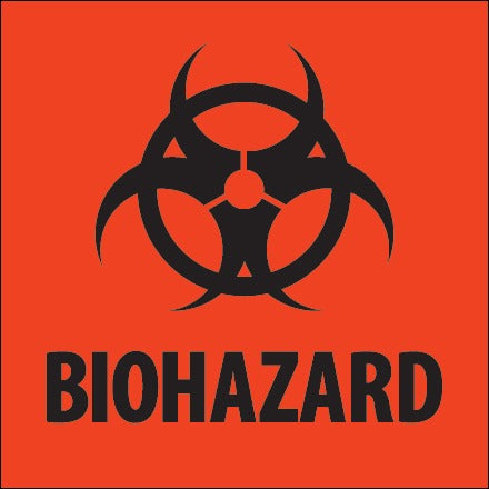 BSC PREFERRED Bsc Preferred DL1283 Biohazard Warning Labels 500 Per Roll