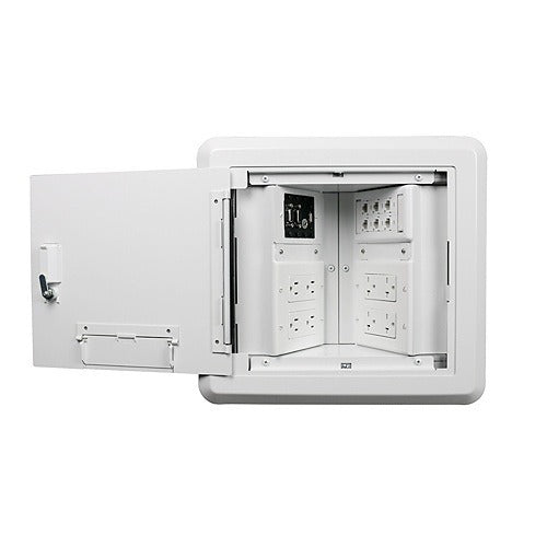 WIREMOLD Wiremold Legrand EHWB8-WH 8-gang Recessed Hinged Wall Box