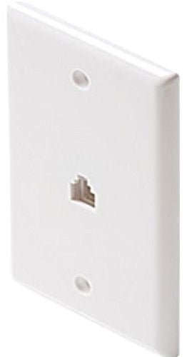 STEREN Steren 300-204wh-10 Flush Mount Phone Wall Jack White 10pk