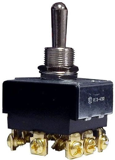 MORRIS PRODUCTS Morris Products 70303 Toggle Switch 3-Pole On/Off/On 3/4 HP (Panel Mount)