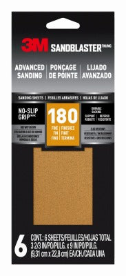 3M 3M Company 11180-G-6 180 Grit Sandpaper 6 Pack