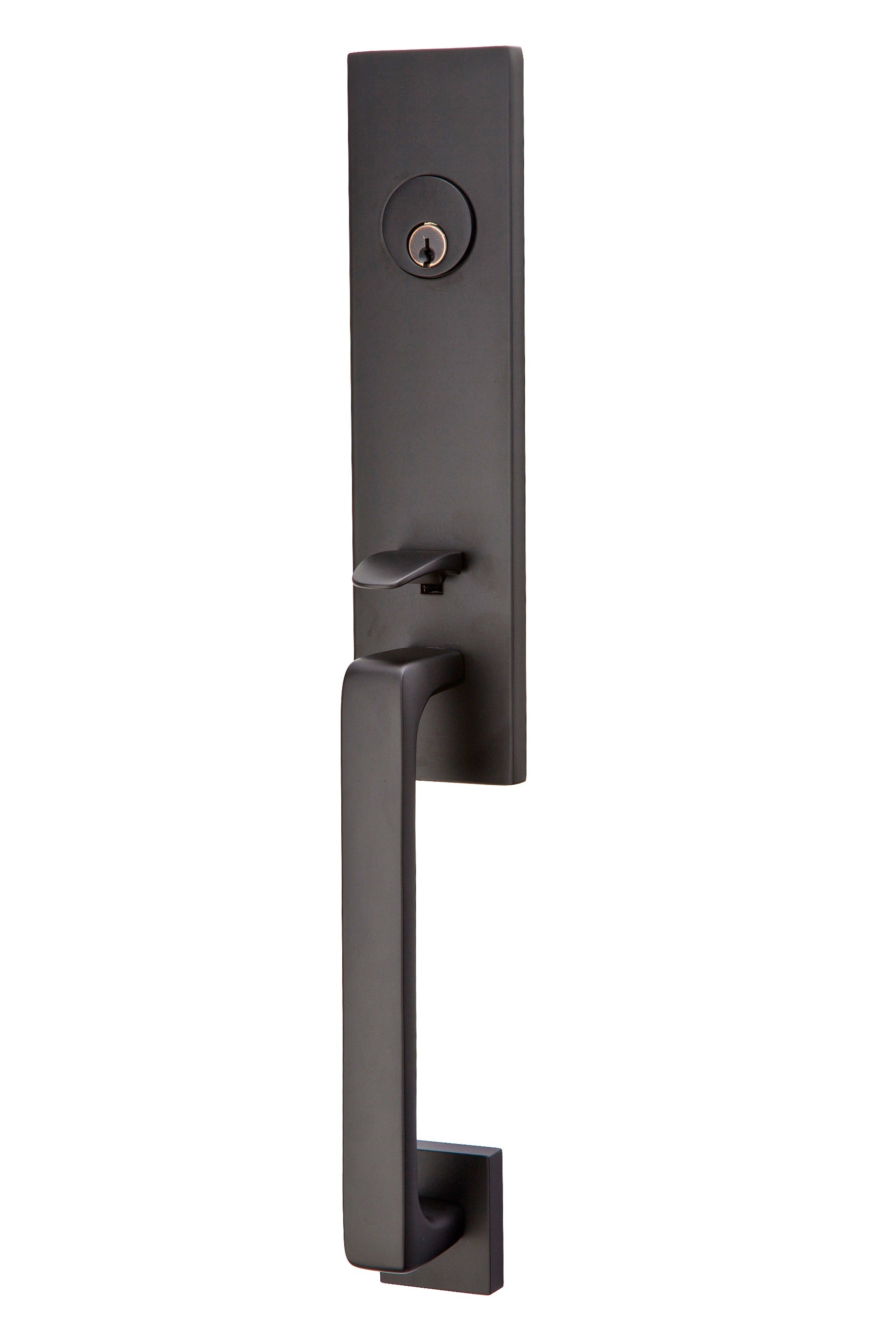 EMTEK Emtek 4818HLOUS19RH Helios Lever Tubular Handleset Flat Black