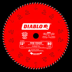 Diablo D1280X 12 X 80 Tooth Fine Finish Saw Blade