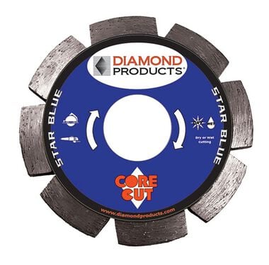 Diamond Products 74967 4-1/2X.250X7/8 Star Blue Tuck Point Diamond Blade