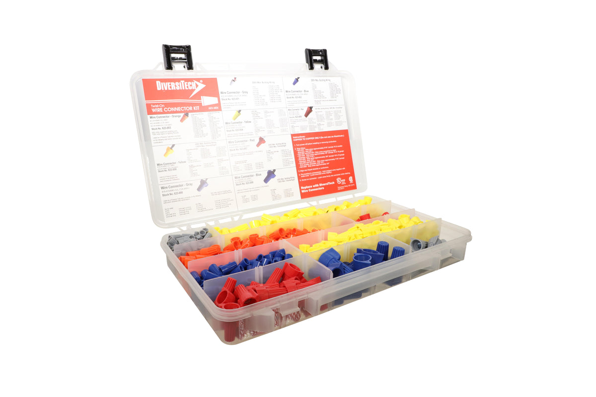 Diversitech 623-MIX Screw-On Wire Connector Assortment, Thermoplastic