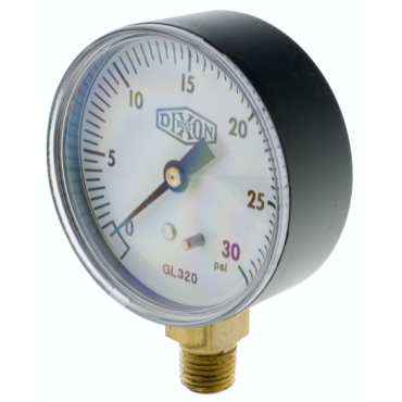 Dixon Valve & Coupling GL320 Dry Pressure Gauge 0-30 PSI