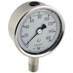 Dixon Valve & Coupling GLSS160 Liquid Pressure Gauge 0-160 PSI