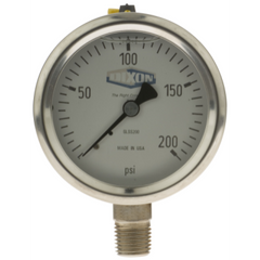 Dixon Valve & Coupling GLSS2000 Liquid Pressure Gauge 0-2000 PSI