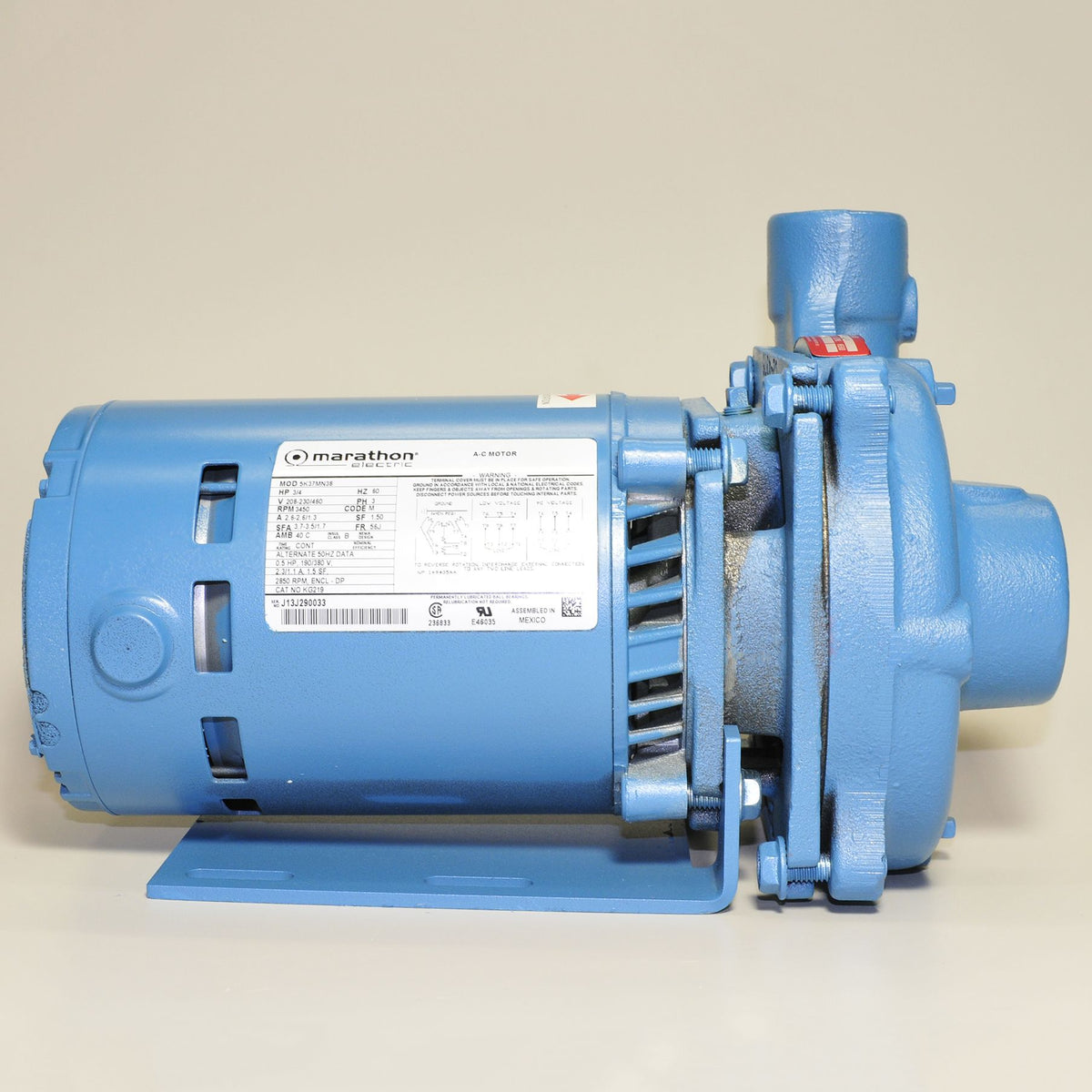 Mepco ML10804 - Type RC05 3/4 HP Cast Iron Centrifugal Pump