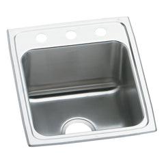 Elkay LRAD1522553 Lustertone Classic Stainless Steel 15 x 22 in. 3 Hole Drop-in ADA Sink