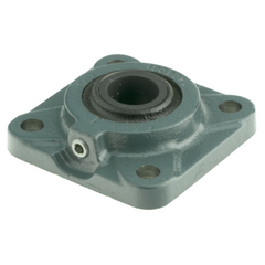 Dodge F4BLT7107 Four-Bolt Square Plain Sleeve Bearing Unit - 1-7/16 in Bore - 4-Bolt Flange Mount